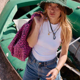 Jetzt im Löffelhase erhältlich: ROSE IN APRIL Einkaufstasche, Handtasche Damen, Tasche, Strandtasche, Shopper, Strandtasche, Damentasche  «leo orchidee», 34x50x62cm