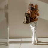 Jetzt im Löffelhase erhältlich: ROSE IN APRIL Einkaufstasche, Handtasche Damen, Tasche, Strandtasche, Shopper, Strandtasche, Damentasche  «leo olive», 34x50x62cm