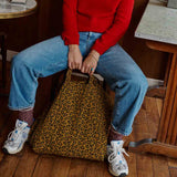 Jetzt im Löffelhase erhältlich: ROSE IN APRIL Einkaufstasche, Handtasche Damen, Tasche, Strandtasche, Shopper, Strandtasche, Damentasche  «leo caramel», 34x50x62cm