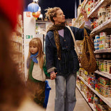 Jetzt im Löffelhase erhältlich: ROSE IN APRIL Einkaufstasche, Handtasche Damen, Tasche, Strandtasche, Shopper, Strandtasche, Damentasche  «leo caramel», 34x50x62cm