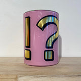 Jetzt im Löffelhase erhältlich: Deko-Glas mit Satzzeichen | ! ?