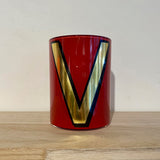 Jetzt im Löffelhase erhältlich: Deko-Glas mit Buchstabe | V