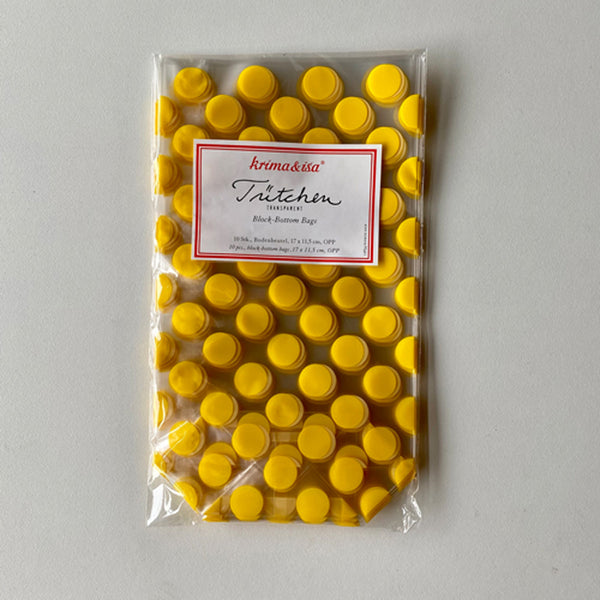 Jetzt im Löffelhase erhältlich: KRIMA & ISA Geschenktüten | «Punkte» gelb