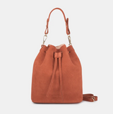 Jetzt im Löffelhase erhältlich: ANN KURZ| Ledertasche | Saku | Suede | darkpeach