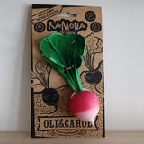 Jetzt im Löffelhase erhältlich: OLI&CAROL Natural Rubber Teether «Fruits&Veggies» | Radieschen