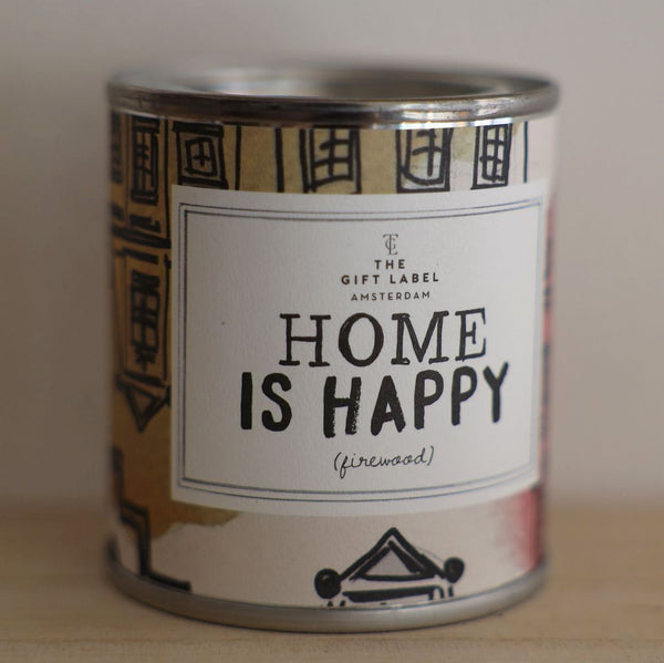 Jetzt im Löffelhase erhältlich: THE GIFT LABEL Duftkerze «home is happy»