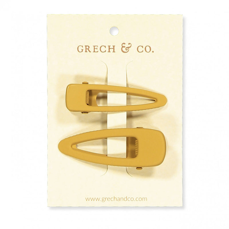 Jetzt im Löffelhase erhältlich: GRECH & CO Haarspange | 2 Clips, Golden