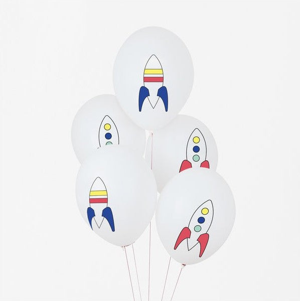 Jetzt im Löffelhase erhältlich: MY LITTLE DAY Ballone 5er Set | «Rakete»