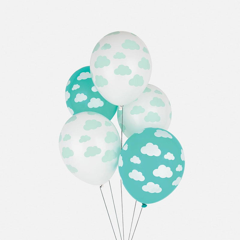 Jetzt im Löffelhase erhältlich: MY LITTLE DAY Ballone 5er Set | «Wolken»