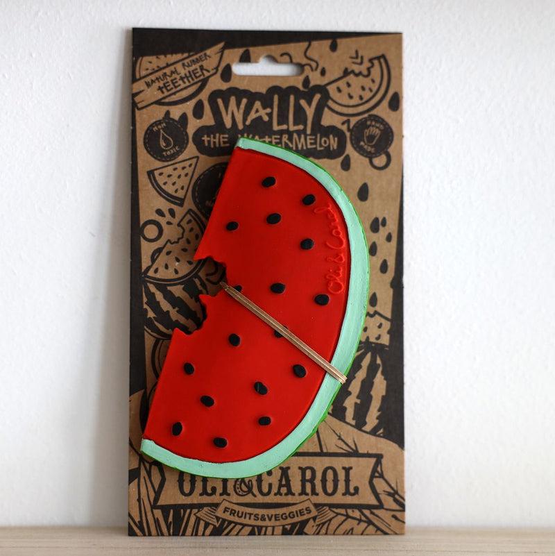 Jetzt im Löffelhase erhältlich: OLI&CAROL Natural Rubber Teether «Fruits&Veggies» | Wassermelone